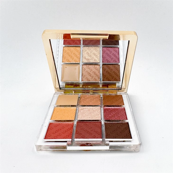 9 Colors Eyeshadow, Shimmery, Matte, Metallic