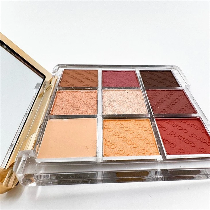 9 Colors Eyeshadow, Shimmery, Matte, Metallic