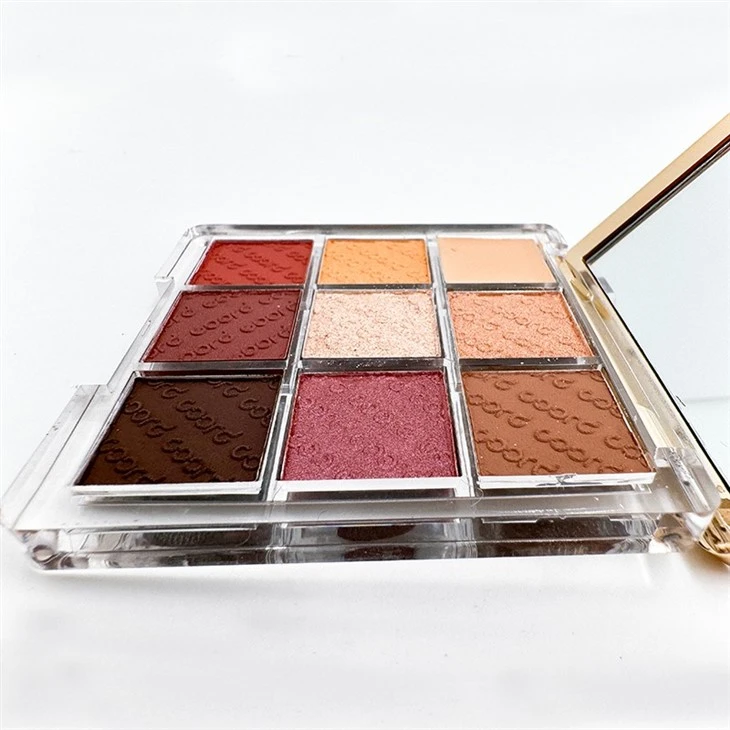 9 Colors Eyeshadow, Shimmery, Matte, Metallic